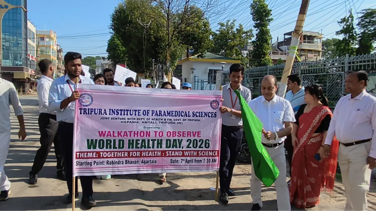 সুস্থ সমাজ না কি স্রেফ প্রচার? বিশ্ব স্বাস্থ্য দিবসে আগরতলার বুকে সচেতনতার মহড়া, টিপস-এর ছাত্রছাত্রীদের অভিনব উদ্যোগ!
