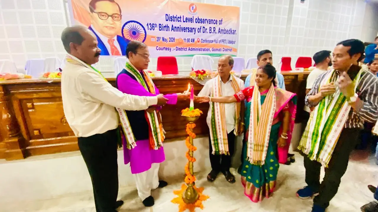 ড. আম্বেদকরকে স্মরণে গোমতীতে বিশেষ অনুষ্ঠান, নজর কাড়ল আয়োজকদের উদ্যোগ