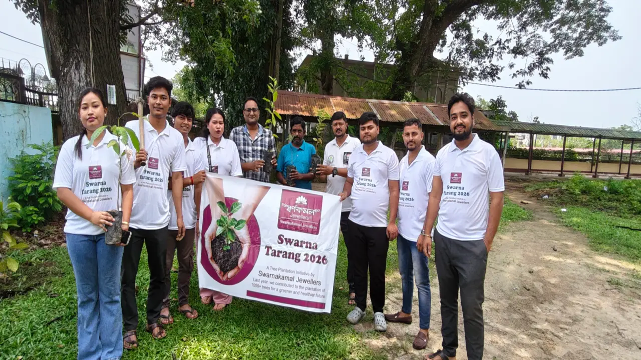 ২,০০০-এর বেশি বৃক্ষরোপণের লক্ষ্য নিয়ে “স্বর্ণ তরঙ্গ ২০২৬” কর্মসূচির সূচনা করল স্বর্ণকমল জুয়েলার্স