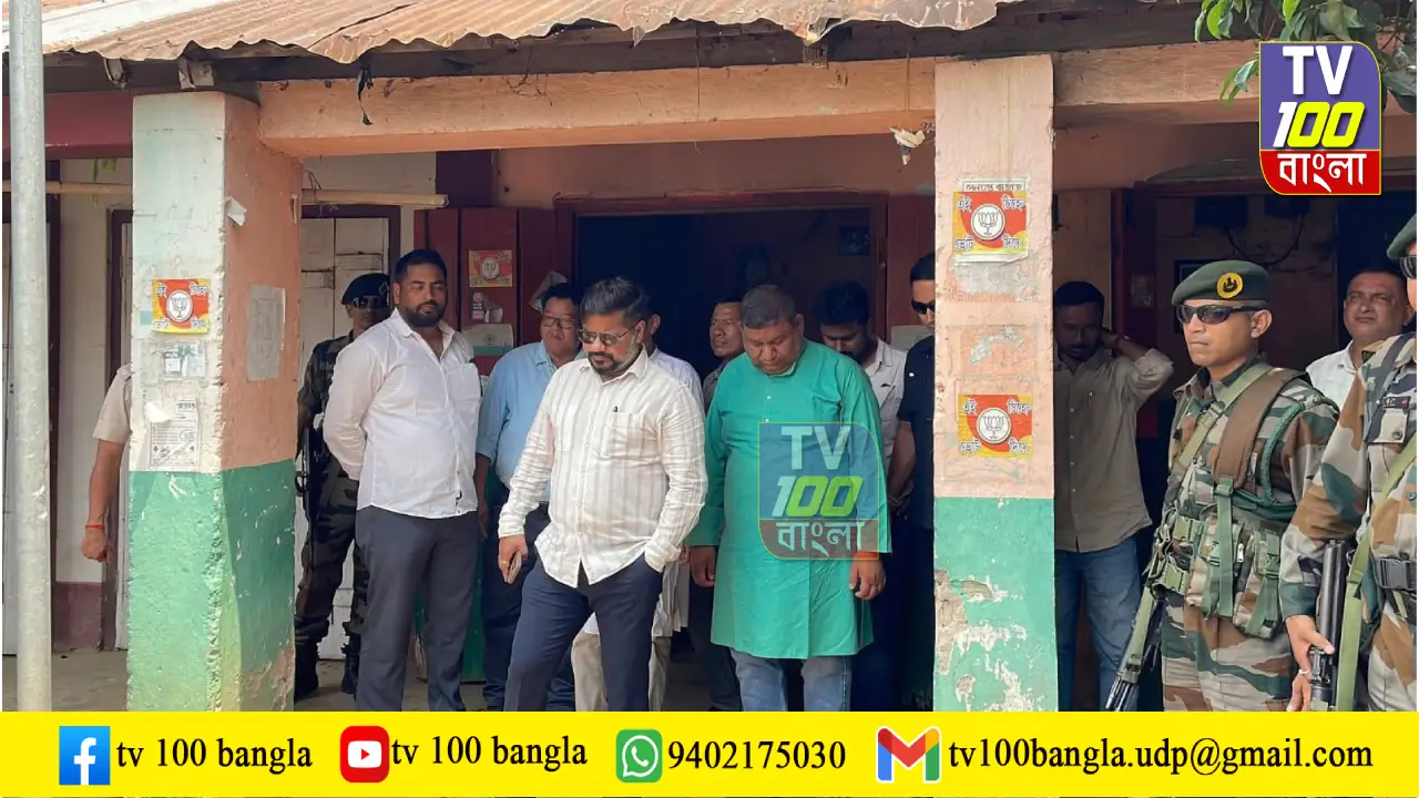 মান্দাইয়ে বিজেপি কার্যালয়ে অগ্নিসংযোগ: ঘটনাস্থল পরিদর্শনে মন্ত্রী সুশান্ত চৌধুরী