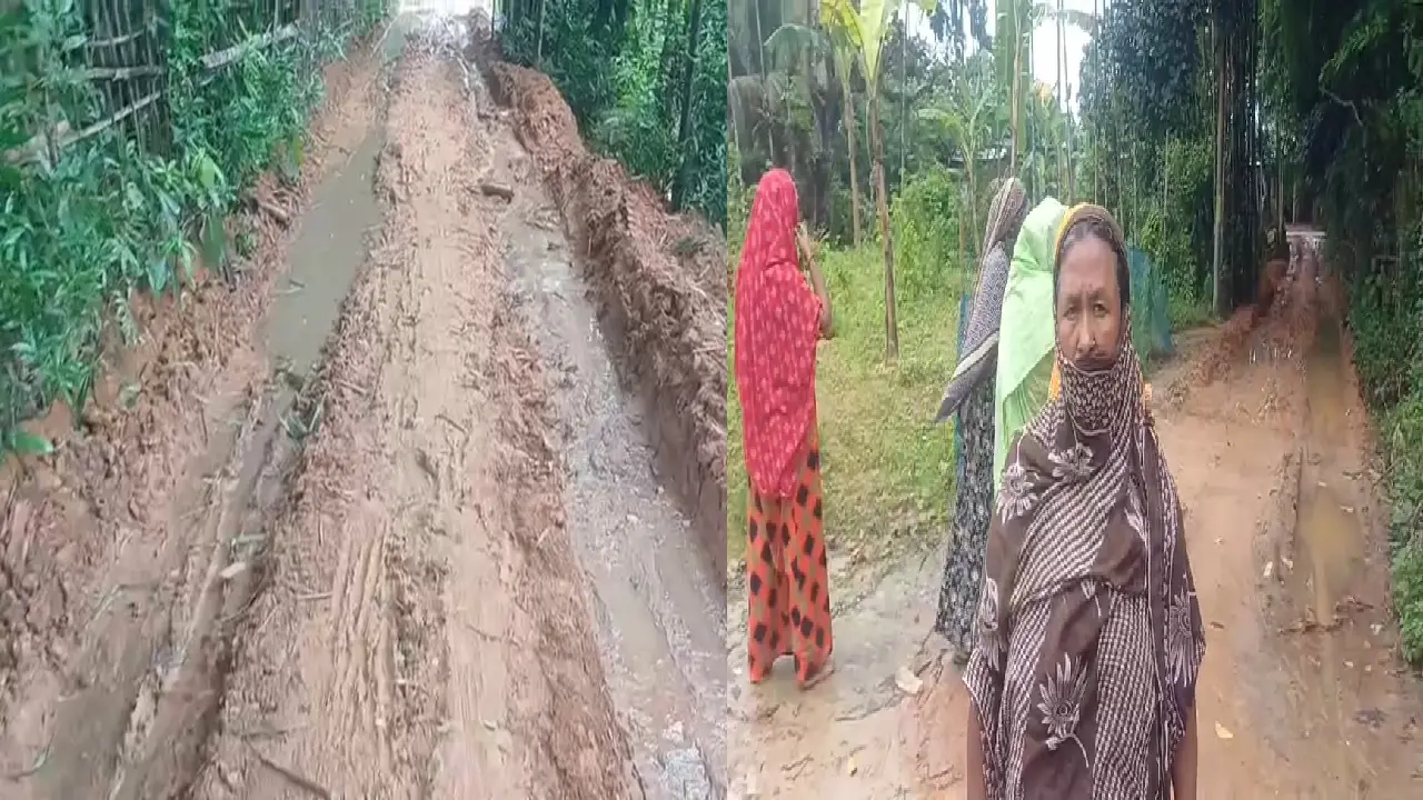 মেলাঘর পৌরসভার বিভিন্ন এলাকার রাস্তাঘাট মহা বিপদজ্জনক । ক্ষোভে ফুঁসছেন নাগরিকরা ।