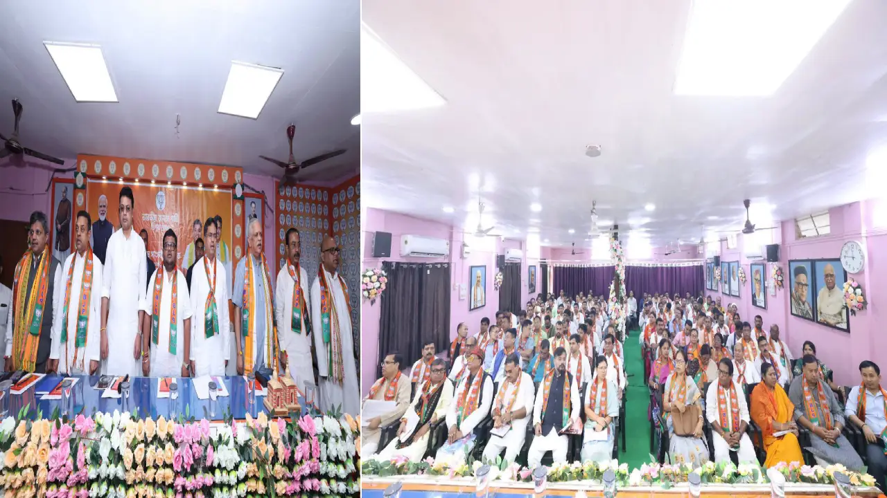 জরুরী কালীন বৈঠক ত্রিপুরা প্রদেশ বিজেপি নেতৃত্বের ।