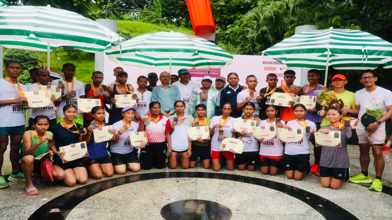 গোল্ডেন রান – সিটি ম্যারাথন ২০২৬-এ ৫,০০০-এরও বেশি অংশগ্রহণকারী — ফিটনেস, সুস্থতা, সম্প্রীতি ও ত্রিপুরার ক্রীড়া-চেতনার উদযাপন
