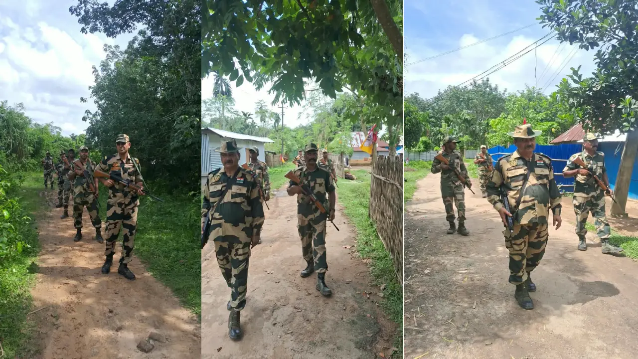 শিলাছড়িতে পুলিশের সঙ্গে CRPF-এর টহল, ভোটের আগে কেন বাড়ছে তৎপরতা? শান্তিপূর্ণ নির্বাচন ঘিরে প্রশাসনের নজরদারি