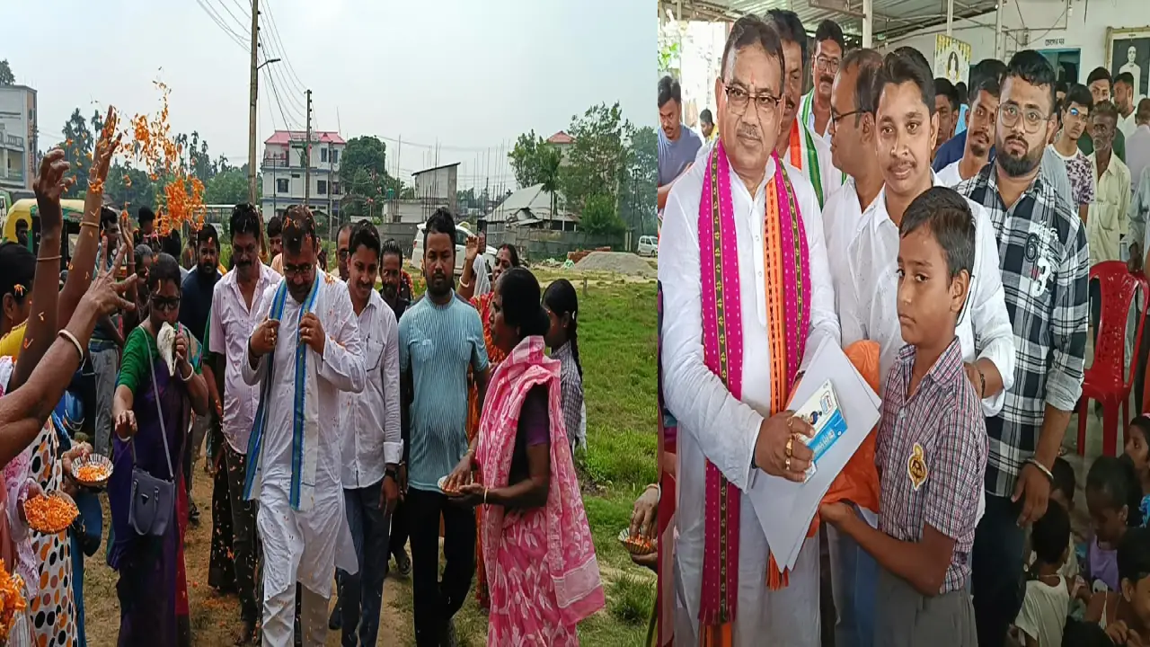ত্রিপুরার অর্থমন্ত্রী প্রণজিৎ সিংহ রায়ের জন্মদিনে সামাজিক কর্মসূচি বিজেপি কর্মীদের