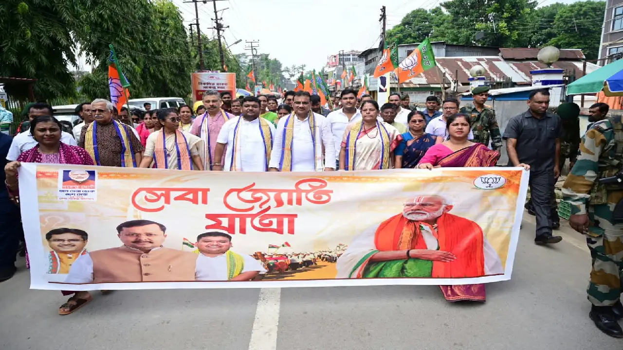 বিকশিতা ভারত সংকল্প সভা করা হয় উদয়পুর জামতলা সড়কে