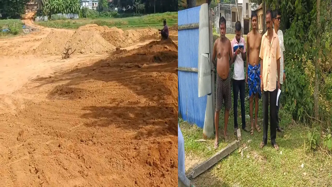 সোনামুড়ায় প্রশাসন ও আইনকে বৃদ্ধাঙ্গুলি দেখিয়ে জলাশয় ভরাট ও কালী মন্দির ভাঙার গুরুতর অভিযোগ জমি মাফিয়াদের বিরুদ্ধে