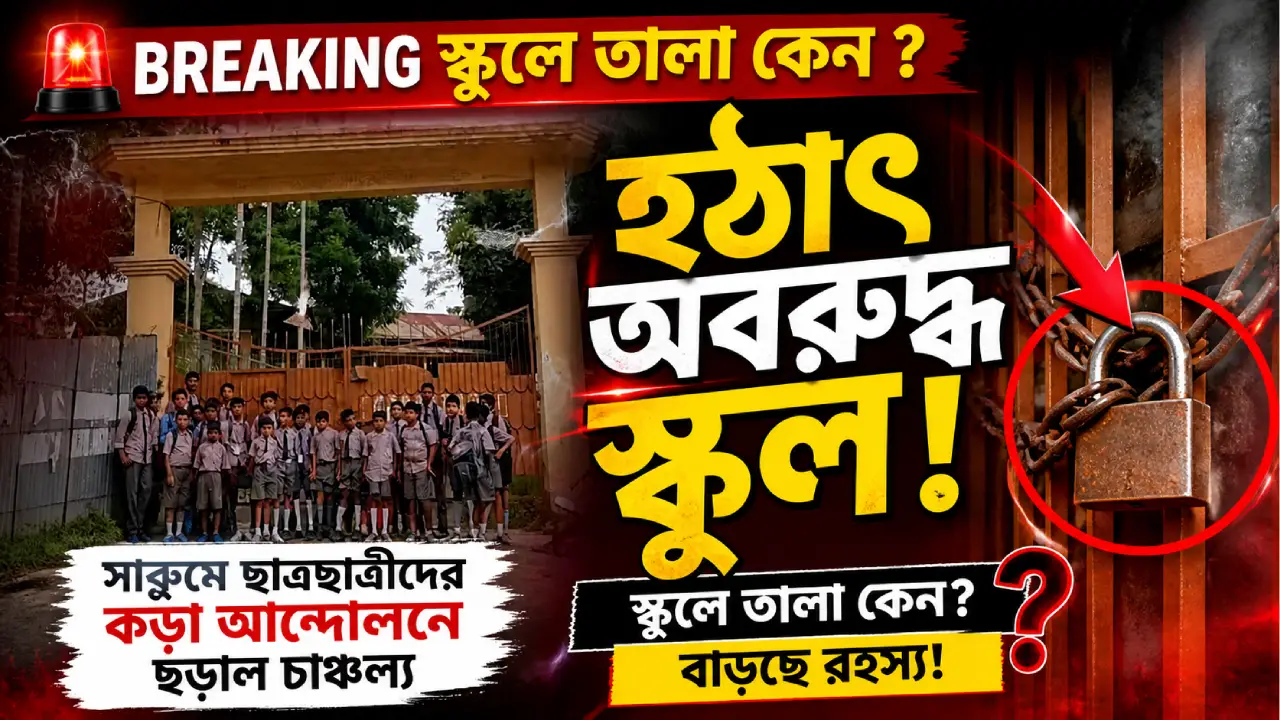 হঠাৎ অবরুদ্ধ স্কুল! সাব্রুমে ছাত্রছাত্রীদের কড়া আন্দোলনে ছড়াল চাঞ্চল্য, বাড়ছে রহস্য