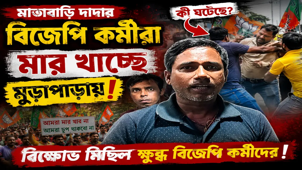 নিজের দলেই আক্রান্ত বিজেপির বুথ সভাপতি, অধরা দুষ্কৃতীরা । ক্ষোভে ফুঁসছে মুড়াপাড়া ।